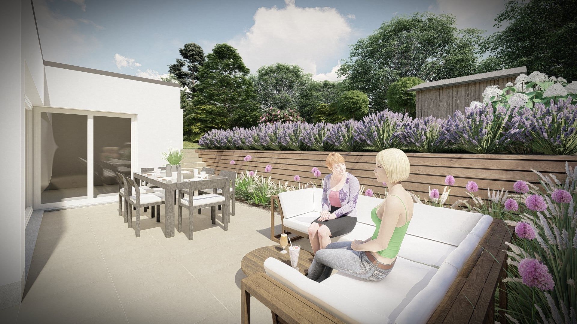 Tuinontwerp 3D - Green Art tuinarchitectuur