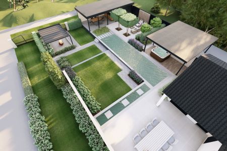 Tuinontwerp 3D - Green Art tuinarchitectuur