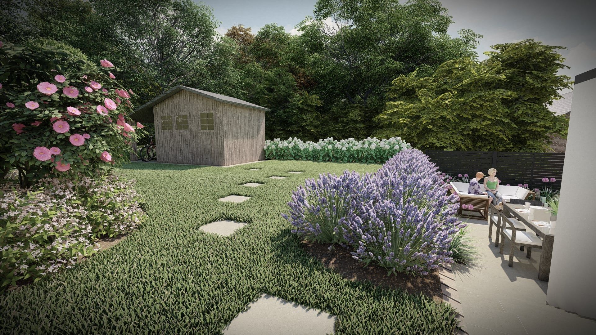 Tuinontwerp 3D - Green Art tuinarchitectuur