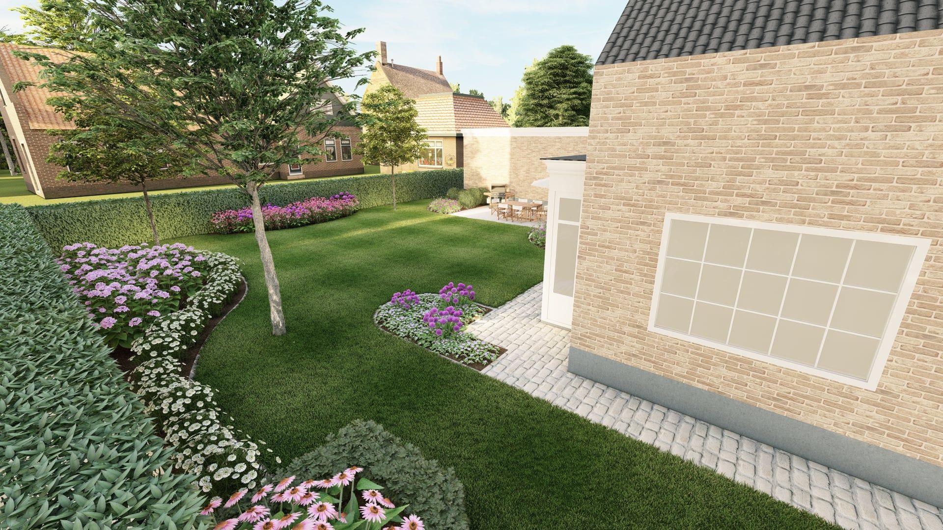 Tuinontwerp 3D - Green Art tuinarchitectuur