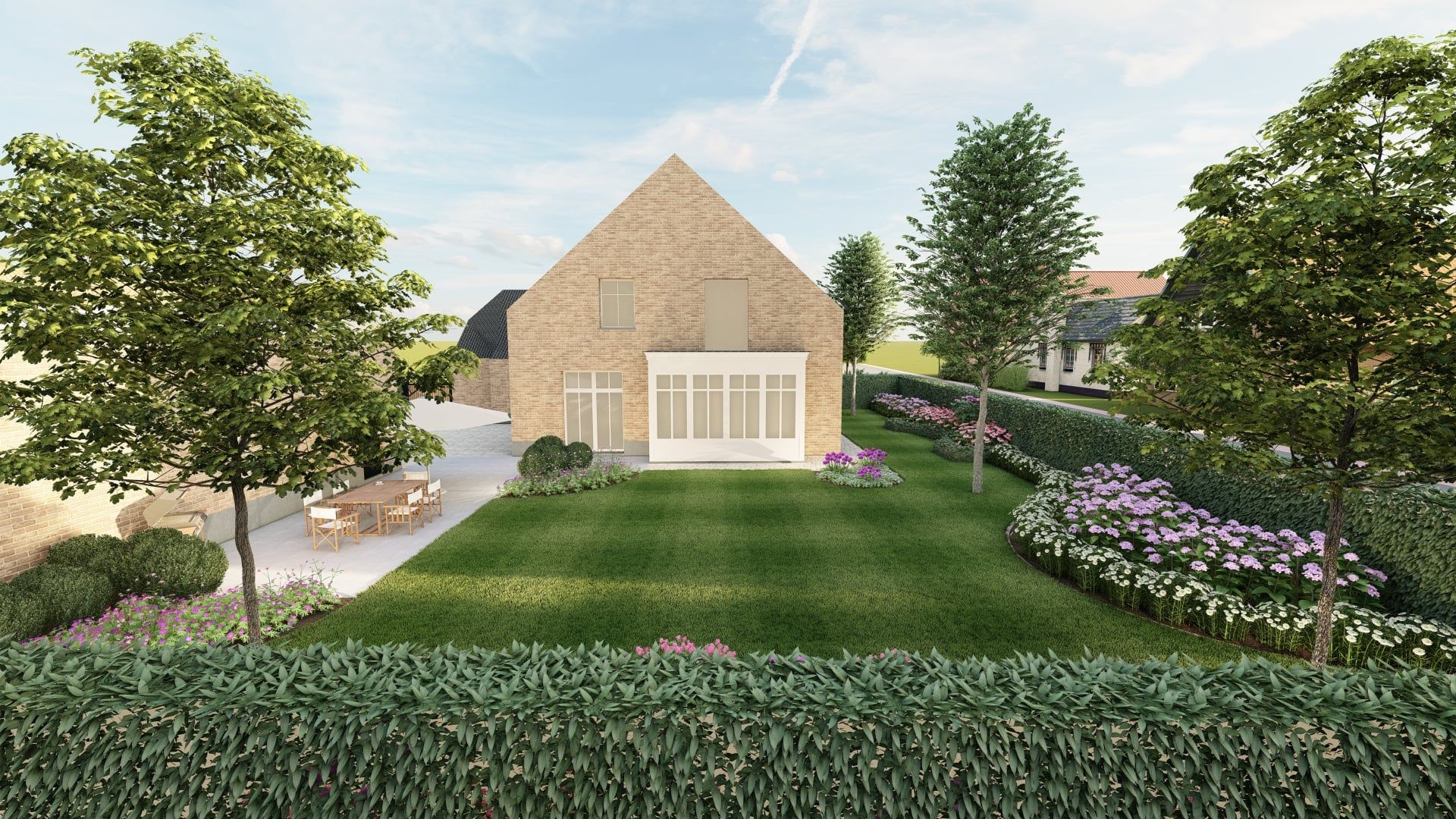 Tuinontwerp 3D - Green Art tuinarchitectuur