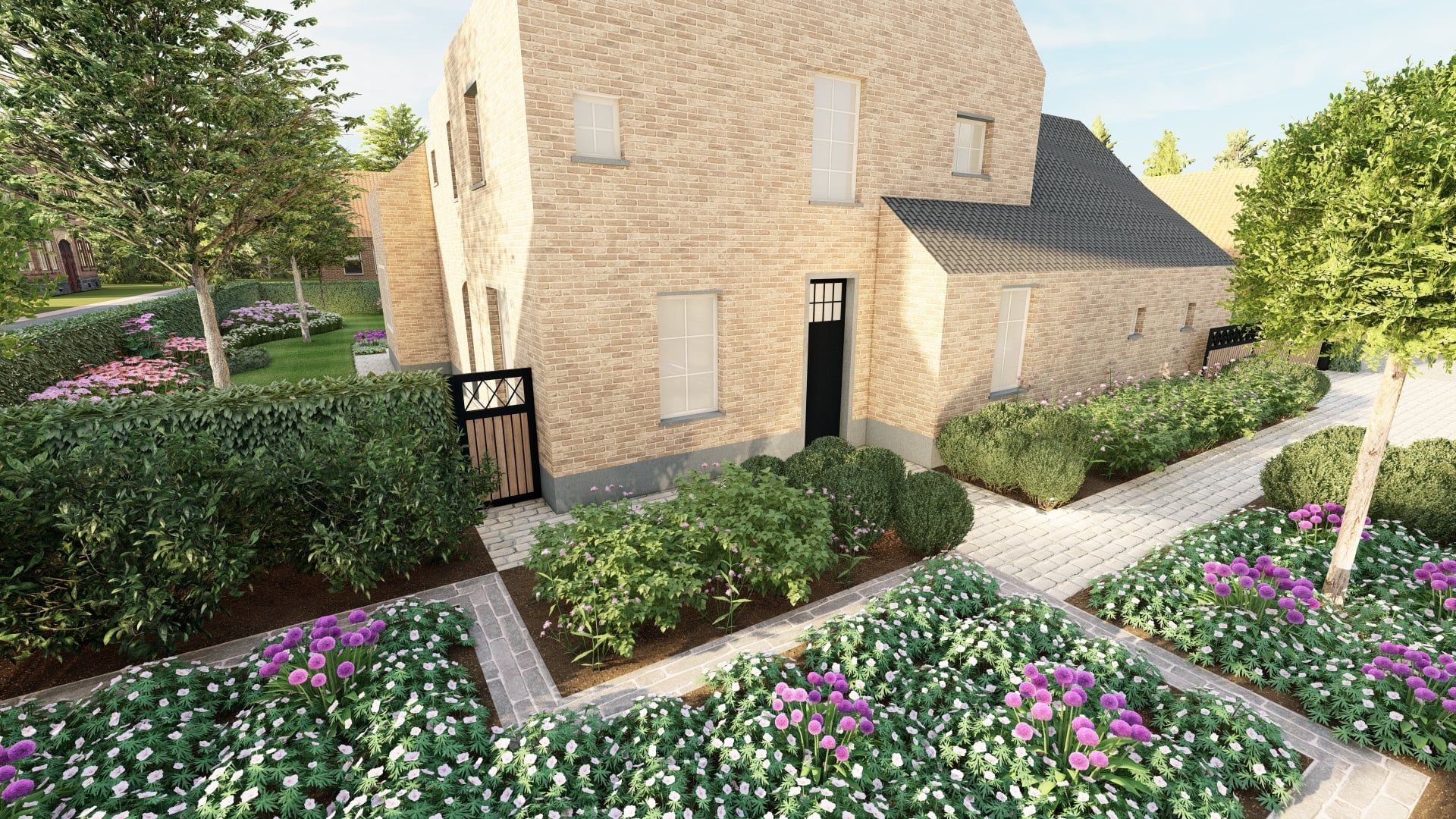 Tuinontwerp 3D - Green Art tuinarchitectuur
